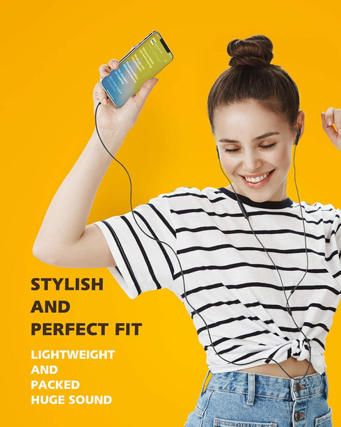 PALOVUE iPhone Headphones Earbuds Earphones wtih Lightning Connector Apple MFi Certified Compatible 14 13 12 11 Pro Max X XS XR 8 7 Plus with Micr...
