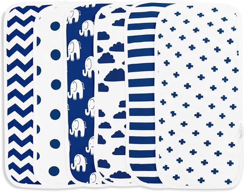 Burp Cloths for Baby Boy & Girl - Ultra Absorbent Burping Cloth Rags - Anti Shrink Unisex Burpy Clothes - Super Soft Jersey Cotton, Large 21"x10" ...
