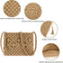 Women Beach Shoulder Bag Woven Crossbody Bag Cotton Crochet Handmade Satchel Handbag Purse Bag for Summer...