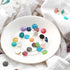 Maitys 200 Pcs 20 Colors Druzy Resin Cabochons Stainless Steel Stud Earring, Faux Druzy Cabochons Round Flat Back Dome for Jewelry Making, DIY Cra...
