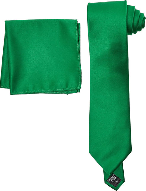STACY ADAMS mens Classic Style Extra Long necktie, Green, Extra Long US...