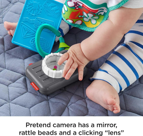 Fisher-Price Tiny Tourist Gift Set, 4 travel-themed baby toys for take-along play...