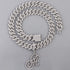 Gold Silver Plated Initial Cuban Link Chain Necklace for Women Cursive Letter Gold Miami cuban link chain Iced out chain with pendant for women (S...