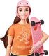 Barbie Olympic Games Tokyo 2020 Skateboarder Doll with Uniform, Tokyo 2020 Jacket, Medal, Skateboard, Wrist and Kneepads for Ages 3 and Up...
