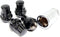Set of 4 14x1.5 Veritek Gloss Black Acorn Bulge Tuner 1.40 Inch Security Wheel Locks for Aftermarket Custom Wheels...