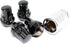 Set of 4 12x1.5 Veritek Gloss Black Acorn Bulge Tuner Conical Seat 1.40 Inch Security Wheel Locks for Aftermarket Wheels Honda Acura...