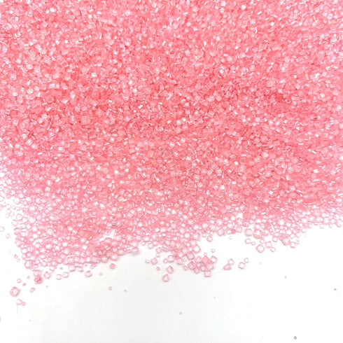 Edible Pink Sanding Sugar Sprinkles Cupcake Cake Toppers, Celebrations Candy Pearls Shaker Jar Wedding Party Cake Dessert Food Decoration Supplies...