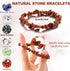 Hicarer 15 Pieces Crystal Chip Bracelets Set Natural Gemstone Bracelets Crystal Stretch Bracelets Irregular Chips Beads Bracelet for Women Girls...