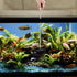 Lpraer Aquarium Fish Net 3.2" x 4" Fish Net with Extendable 7.4"-16.3" Telescopic Stainless Steel Long Handle Fine Mesh Fish Net for Fish Tank...