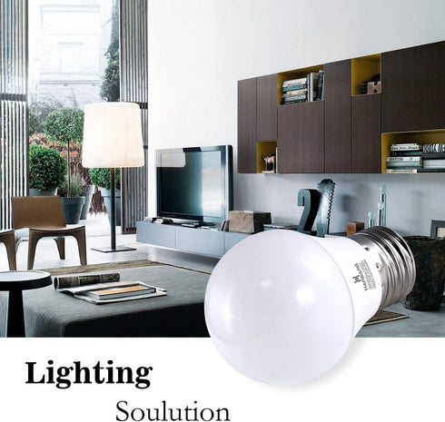 hansang A15 LED E26 Small Light Bulb, Daylight 5000K, 60Watt Equivalent Ceiling Fan Light Bulbs, E26 Standard Base Appliance Light Bulb, 600 Lumen...