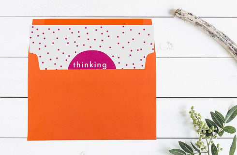 JAM PAPER A7 Colored Invitation Envelopes - 5 1/4 x 7 1/4 - Orange Recycled - 50/Pack...