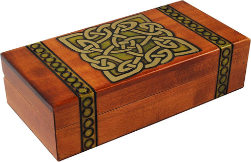 Celtic Knot Design Polish Wooden Keepsake Box...