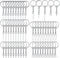 50pcs Silver Key Chain Rings Kit Flat Metal Split Key Rings with Chain and Jump Rings Key Chain Rings Accessories for Jewelry Key Rings Crafts Jew...
