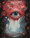 Posterizer 1 pcs-spooky sci-fi giant alien eye creature-scary art-Abstract & Modern Art-Fantasy & Fiction Art-Gift for Art Lovers-Decor for Home &...