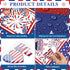 78 Pcs 4th of July Bulletin Board Decorations Happy 4th of July Cutouts Fourth of July Patriotic Bulletin Board Decor for School American Flag Ind...