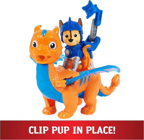 Paw Patrol, Rescue Knights Chase and Dragon Draco Action Figures Set, Kids Toys for Ages 3 and up...