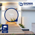 SIGMA ENGINEERED SOLUTIONS 14249WH Weatherproof Outdoor GFCI Outlet Cover, White, Metal, 1-Gang, Horizontal...