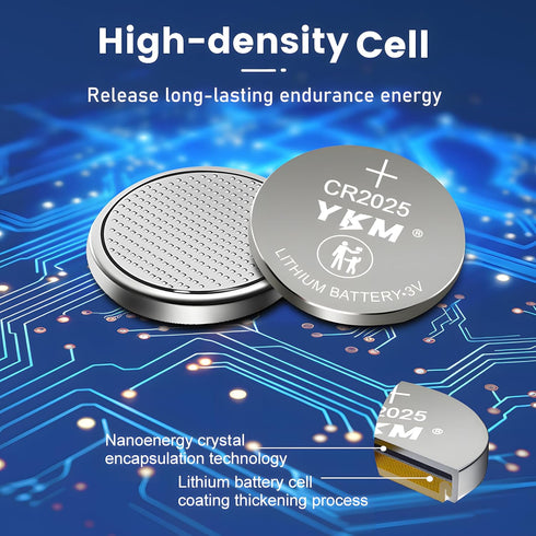 5 Pack CR2025 Battery DL2025 ECR2025 BR2025 2025 3V Lithium Coin Battery for Airtag Car Remote Key Fob Scale Watch Battery...