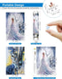 Mini Jigsaw Puzzles for Adults (4 Packs) Double-Sided Puzzle with Reference Blueprint, Micro Puzzle, Comes with Tweezers for Small Puzzles, Suitab...