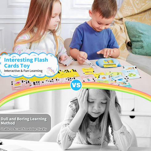 Talking Flash Cards Toddlers Toys: Learning Toys for Kids 2-3, Speech Therapy Pocket Speech Toy for Age 1 2 3 4 5 6, Autism Educational Montessori...