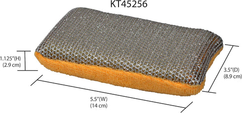 Home Basics Multi-Purpose Dual Action Microfiber Scrubbing Sponges (1)...