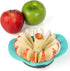 PrepWorks by Progressive Dishwasher Safe 16-Slice Thin Apple Slicer and Corer with Attached Safety Cover (Turquoise)...