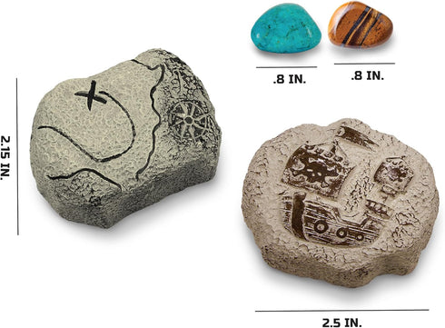 Discovery #MINDBLOWN Mini Unearthed Treasure Set, 2 Pack Excavation Kit w/Chisel, Uncover 2 Gemstones, Interactive Archaeology Geology Paleontolog...