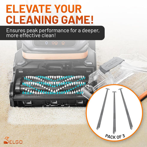 (Pack of 3) Replacement Nozzle Brushroll Cleaning Tool for All Vacuum Carpet Cleaners & Pet Carpet Cleaners Parts & Accessories...