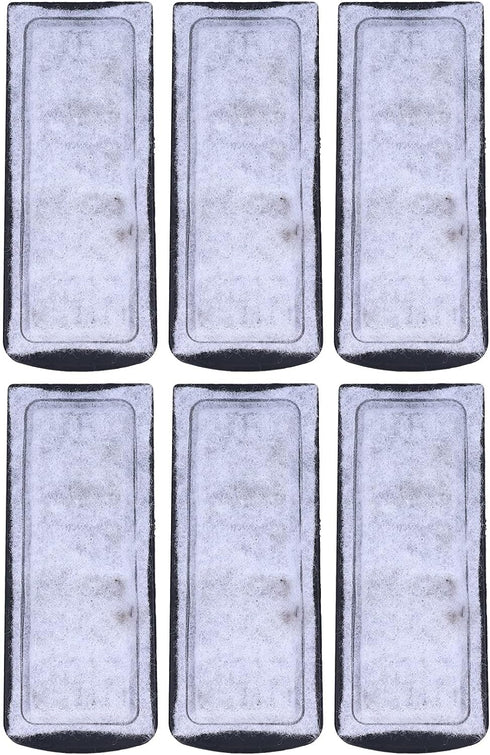Fish Tank Filter Cartridge, 6Pcs Aquarium Filter Cotton Replacement, Wall Mounted Filter Accessory Cartridge Carbon Supplies...