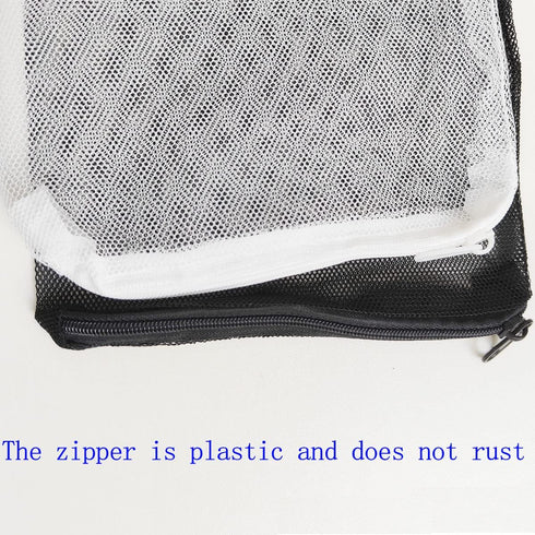 10 Pcs Tanks Filter Media Bags, Aquarium Media Bag, Aquarium Filter Bags, Fish Tank Media Mesh Filter Bags, with Zipper Reusable Aquarium Filter M...