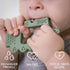 Moonkie Teething Toy, Safe & Easy to Hold BPA Free Silicone Baby Soothing Teethers, Prevent Finger Sucking Teether Toys Best for Babies 0-6 6-12 M...