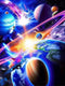 VAIIEYO Diamond Art Kits for Adults Galaxy, Diamond Painting Solar System, Paint by Numbers Universe Full Drill for Home Wall Decor Gift 12x16 inc...