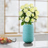 Admired By Nature 15 Head Artificial Flowers Roses Bud Bush Spring Faux Flower Arrangement for Outdoor & Indoor Wedding Home Decor, Cemetery Decor...