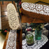 KEPSWET Cotton Floral Oval Handmade Crochet Lace Table Runner Beige (12x60 inch)...