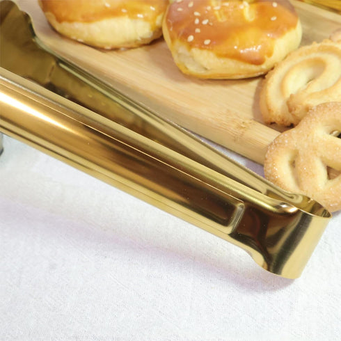 2 Pack 9 Inch Serving Tongs,Gold Salad Buffet Tongs,Stainless Steel Serving Utensils...