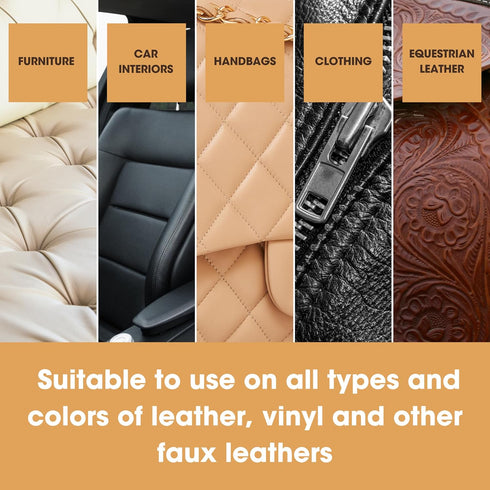 Furniture Clinic Leather Protection Cream | 2-in-1 Leather Conditioner & Waterproofing Protector for Furniture, Shoes, Car Seats & More | Prevent ...