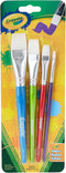 Crayola Large Paint Brushes (4ct), Kids Paint Brush Set, Thin & Thick Paint Brushes, for Acrylic, Tempera, Water Based Paint, Ages 3+...
