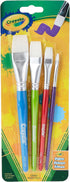 Crayola Large Paint Brushes (4ct), Kids Paint Brush Set, Thin & Thick Paint Brushes, for Acrylic, Tempera, Water Based Paint, Ages 3+...