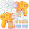 2 Bubble Machine Gun for Kids, Bubble Blower with 4 Bottles Refill Solution, Outdoor Toys Gifts for Toddlers 3-5 Bubble Maker Blaster Birthday, We...