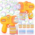 2 Bubble Machine Gun for Kids, Bubble Blower with 4 Bottles Refill Solution, Outdoor Toys Gifts for Toddlers 3-5 Bubble Maker Blaster Birthday, We...