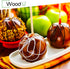 Wooden Candy Apple Sticks 5.5"x3/16" - Disposable 100 Pcs of Cocktail Picks and Toothpicks for Appetizers...