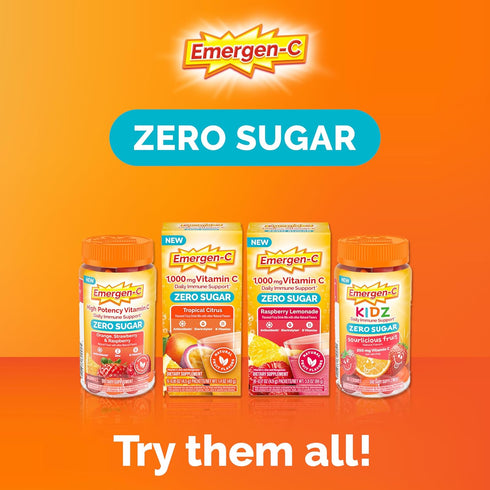 Emergen-C Zero Sugar Immune Support Kidz Gummies 36 Count...