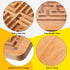 2 Pack Wooden Labyrinth Game Marble Maze with Steel Marble, Brain Puzzle Logic Toy Rectangular Challenging Labyrinth Board Game for Education and ...