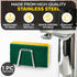 NADOBA Stainless Steel Sponge Holder for Kitchen Sink – Compact & Durable, Easy to Install, Keeps Sponge Dry, Saves Storage Space, Suitable for Me...