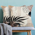 Mid Century Boho Pillow Covers 18x18 Set of 2, Modern Tropical Leaf Outdoor Decorations Throw Pillow Covers Bohemian Farmhouse Decorative Linen Cu...