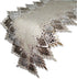 Lace 65" Table Runner Dresser Scarf Neutral Earth Tones Mantel Shelf European Lace...