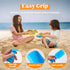 Sloosh Beach Sand Shovels for Kids - 4 Packs Shovels Colorful Scoops Travel Sand Toys for Toddlers Kids Outdoor Digging Play, Heavy Duty Plastic G...