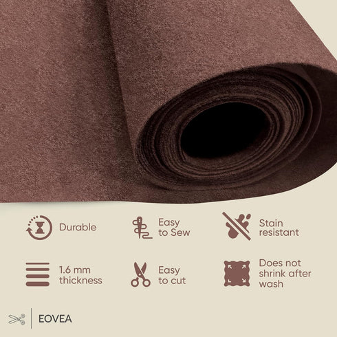 Acrylic Felt Fabric by The Yard - 72" Inch Wide -1.6mm Thick Felt Fabric | Non-Stiff Soft Craft Felt Supplies for DIY Arts & Crafts, Sewing, Patch...