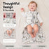 Yoofoss Baby Sleep Sack 12-18 Months 0.5 TOG Baby Wearable Blanket, 100% Cotton Infant Toddler Sleeping Sack 2-Way Zipper Lightweight Sleepsack, G...