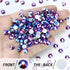Flatback Crystal Rhinestones Round Gems for Nail Art and Craft Clothes Glue Fix, Fucshia AB (4.6-4.8mm) SS20/1440PCS...